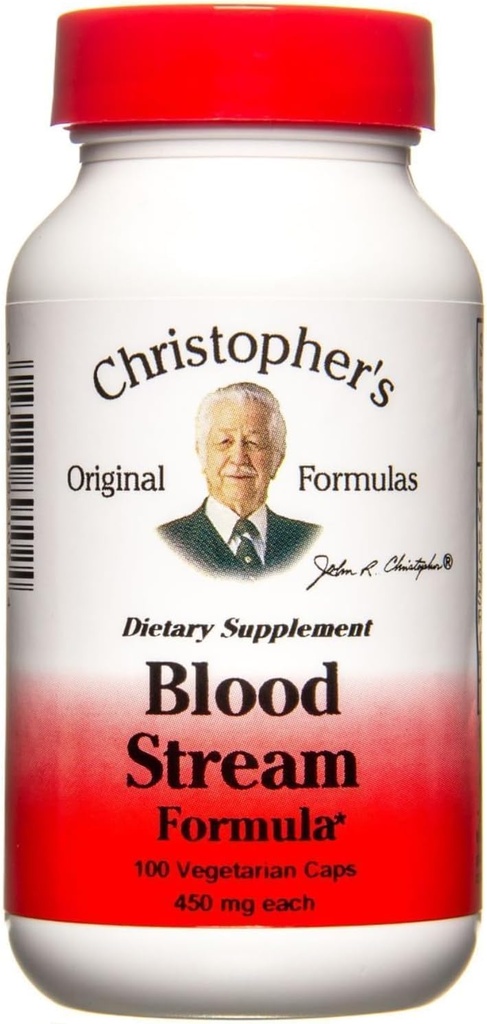 Fórmulas Originales de Christopher Blood Stream Formula - Suplementos de Circulación de Sangre - Apoya Elasticidad Veinte, Clean & Pure Bloodstream