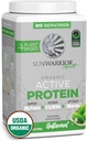 Sunwarrior Planta Orgánica Fundada Polvo Proteína Silencioso Pólvora de Proteína Orgánica Vegan con Aminoácidos BCAA Plus Recuperación Minerales " Botánicos ← No GMO Soy Dairy & Gluten Free (Sin sabor, 20 servidumbres)