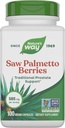 Nature's Way Saw Palmetto Berries, Traditional Prostate Support*, 585 mg por por porción, Non-GMO Project Verified, Vegan, 100 cápsulas (Packaging May Vary)