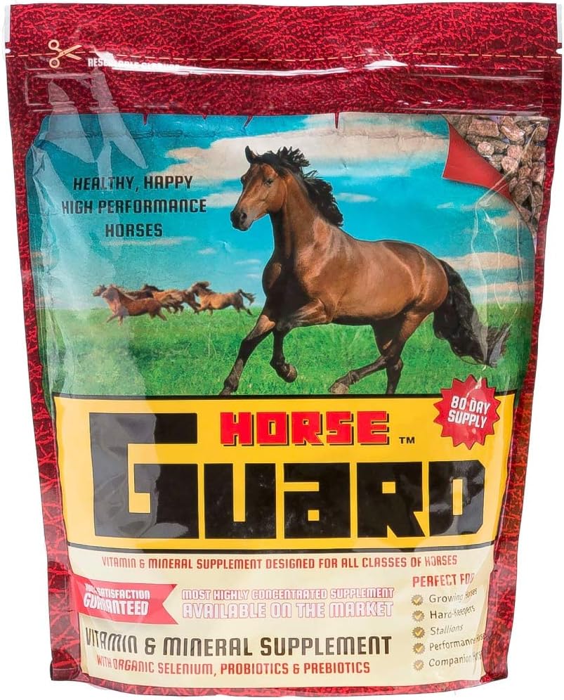 Guardia de caballos 10 lb, Suplemento mineral de vitamina equina con selenio orgánico & vitamina E