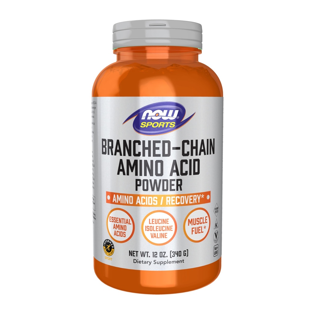 AHORA Foods Sports Nutrition, Branched Chain Amino Acid Powder with Leucine, Isoleucine, and Valine, 12-Ounce