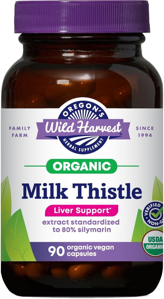 Esteto de leche orgánica certificada de Oregon USDA certificado suplemento de hierba orgánica, 90 cuenta