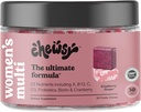 CHEWSY Women's Multivitamin - Immune & Energy Support - 23 Nutrients including A, B12, C, Folic Acid, Probiotics, Biotin, Cranberry - 30-Day Supply