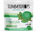Tummydrops, Natural Peppermint, Gluten Free & Vegan, 33 Individualmente Wrapped Pure Peppermint Oil Lozenges Made with Organic Ingredients