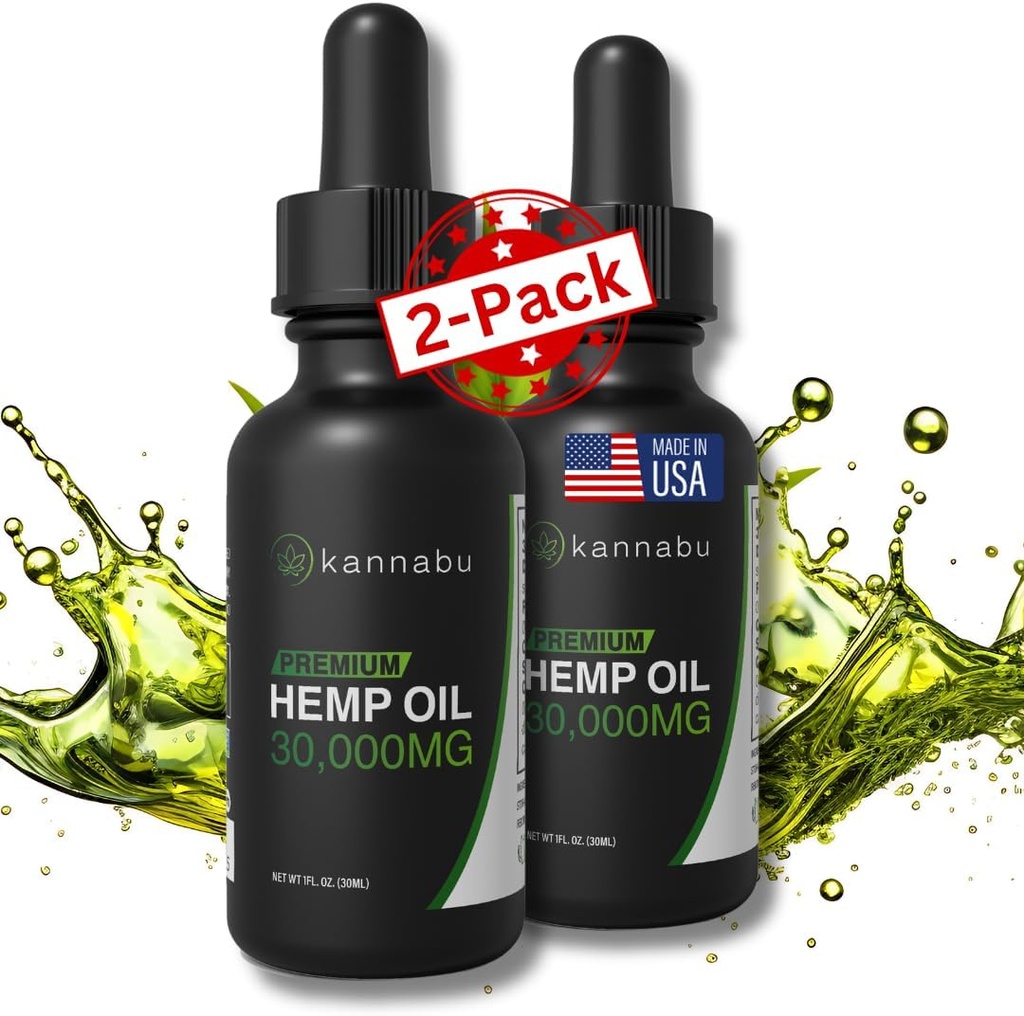Aceite de cáñamo Premium ← Fuente completa de Omega 3 6 9 Ácidos grasos, Aminoácidos esenciales " Antioxidantes ← Semillas de cáñamo tóxico Vegan Gluten Free Kosher Non GMO (1 Fl Oz - Pack de 2)