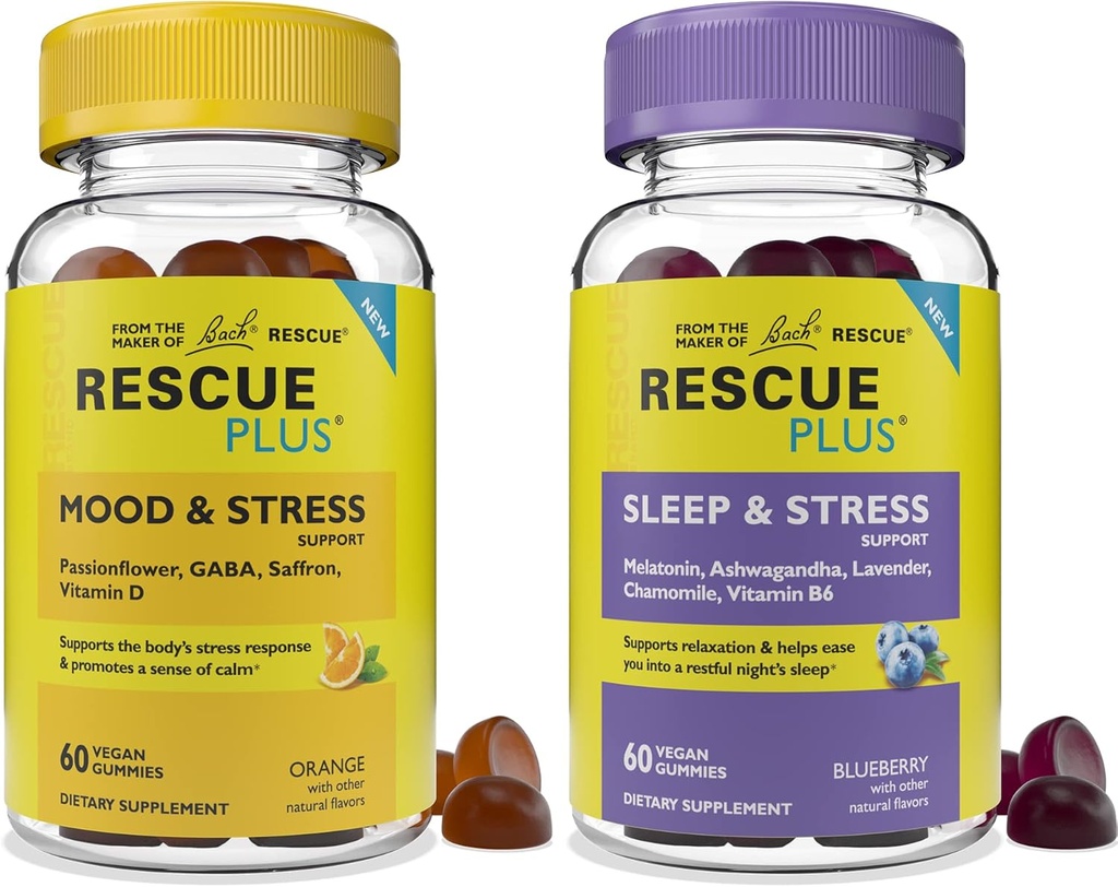 Bach RESCUE Más Gummy Day & Night Bundle 2 x 60 Conde