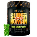 ALPHA LION Superhuman Burn – 2 en 1 Metabolism Booster Pre Workout y Thermogenic Fat Burner para Hombre – Appetite Suppressant and Weight Loss Suplemento (21 Servings, Sour Gummy Bear)