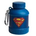 Smartshake Justice League Whey2Go Superman Protein Powder Storage Container 50g – BPA Free Shaker Bottle Funnel para Whey Protein Powder + Protein Shakes 110ml, DC Comics Superman Gifts for Men