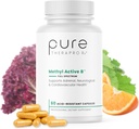 Pura Therapro Rx Methyl Active B Vitaminas para Hombres y Mujeres ← Vitaminas Metilada Incluyendo Metil B12, Methylfolate, Benfotiamine, Choline, Niacin, TMG & Más tención 60 cápsulas vegetales