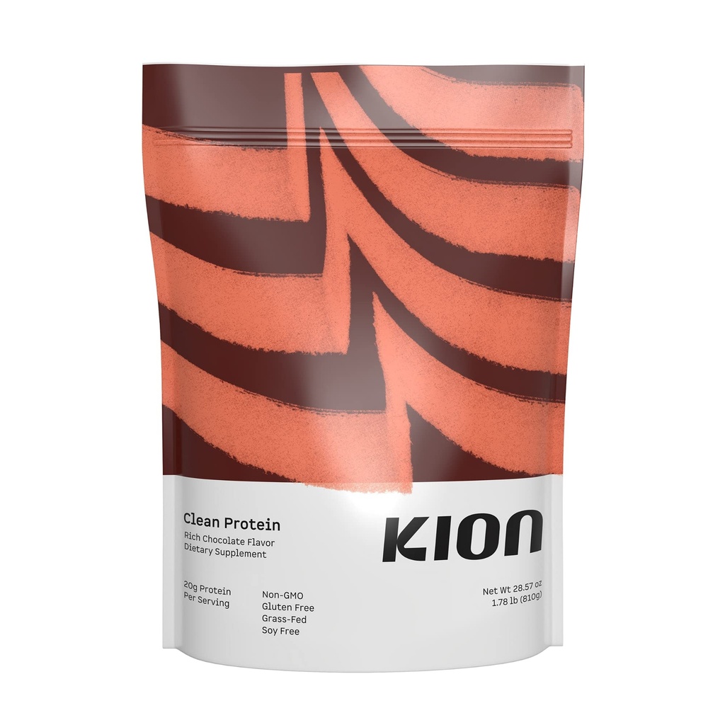 Kion Clean Protein ← Grass-Fed ' Pasture-Raised Whey Isolate Protein Powder ← Rich Chocolate ← 30 Servimientos