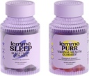 Lemme Sleep & Purr Bundle - Sleep Gummies, a Drug-Free Nighttime Aid & Purr Vaginal Probiotic Gummies for Women - Gluten Free, Gelatin Free, Non-GMO - 60 Cuenta cada uno