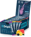 DripDrop Hydration Packets - Bold Variety Pack - Single Serve Electrolytes Powder Drink Mix - Watermelon, Berry, Lemon, Orange - Non-GMO, Gluten Free, Vegan - 80 Sticks