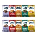 Barras de Proteína Funcional Superalimentaria Laird – Bar Proteína Proteína pero Mejor con Ingredientes Reales, Mushrooms Funcionales 10g Proteína de Base Planta, 6g Fibra - No GMO - 5 Paquete de Variedad Flavor, 10 Conde (Pack of 1)