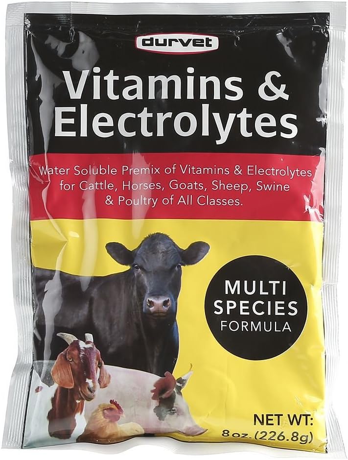 DURVET 136028 Vitaminas & Electrolitos, 8 oz