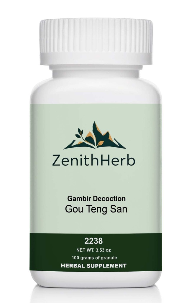 ZenithHerb-Gou Teng San/Gambir Decoction, Herbal Granule, 100 Grams/Bottle