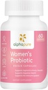 Probióticos de mujeres 60 cápsulas de verduras con prebióticos - 50 millones de UF, 14 Strains for Digestive Health - Cranberry and D-Mannose for Urinary Tract Health - Once Daily