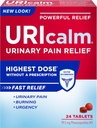 Uricalm Max - Fuerza máxima - Prompt Relief of UTI Pain, Burning, Urgency & Aumento de frecuencia - 24 Conde