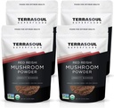 Terrasoul Superfoods Organic Reishi Mushroom Powder (4:1 Extract), 22 Oz (4 Pack) - Immune Boosting | Coffee Enhancer | Deeper Sleep