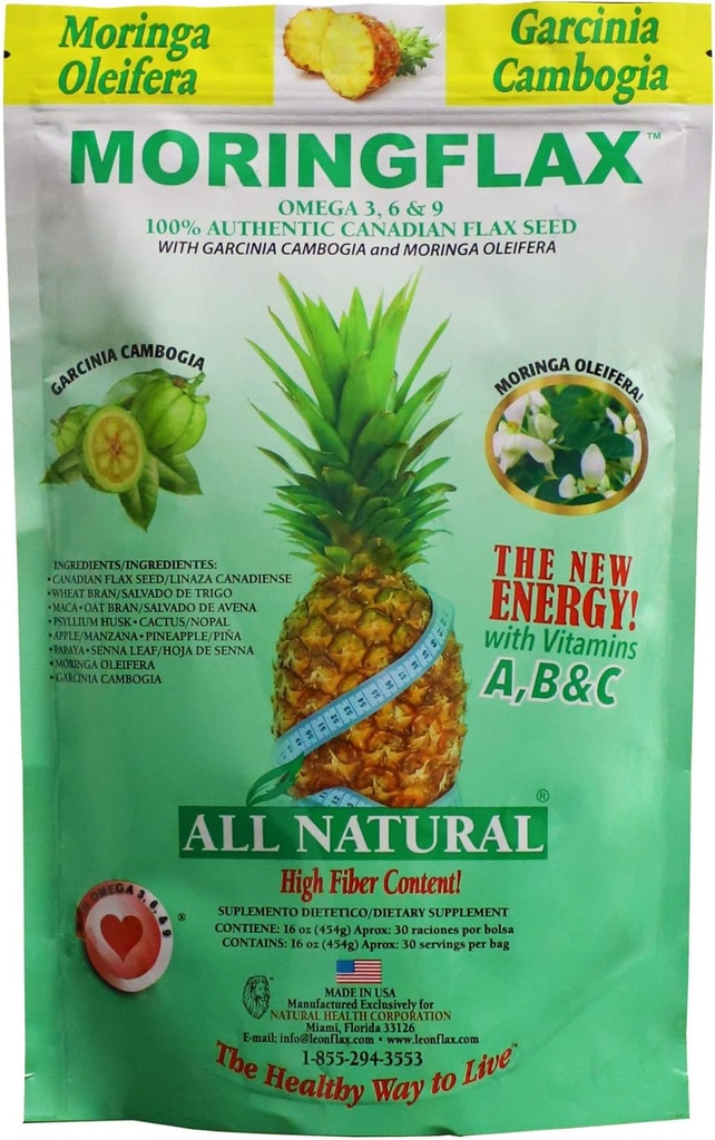 Bolsa Fórmula 100 Semilla natural canadiense con Garcinia Cambogia y Moringa Oleifera Bag, Tan, 16 Ounce