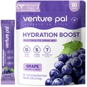 Venture Pal Sugar Free Electrolyte Powder Packets - Liquid Daily IV Drink Mix for Rapid Hydration " Party Recovery TEN 5 Vitaminas " 7 Electrolytes Anterior Keto Friendly ← Non-GMO TEN Certified Vegan TEN 16 Sticks