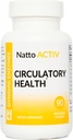 Natto ACTIV – Salud cardiovascular y circulatoria – Nattokinase Plus Serrapeptase " Bromelain - Enzimas sistémicos Silenciosos 90 Conde