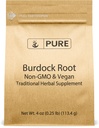Puro Ingredientes originales Burdock Root Extract (4 oz) Lab-Verified, Non-GMO