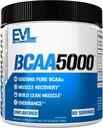 Evlution EVL BCAAs Amino Acids Powder - BCAA Powder Post Workout Recuperación Bebida y Estim Gratis Pre Workout Energy Drink Powder - 5g Branched Chain Amino Acids Supplement for Men - Unflavored Powder