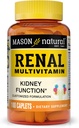 MASON NATURAL Multivitamina renal, Adecuado para los vegetarianos, 100 caplets