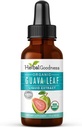 Extracto de la hoja de Guava - Hojas de Guayaba para Salud & Bienestar, Apoyo Inmunitario, Peluquería, Piel y uñas Suplemento No. tención1oz Botella - Herbal Goodness