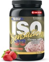 Ultimate Nutrition Whey Protein Isolate Powder with Glutamine Complex, ISO Sensation 93 - Whey Protein Powder with Añadido Colostrum for Enhanced Recovery, Immunity & Gut Health - Strawberry, 2lbs