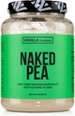 NAKED Vainilla Pea Protein Aislado de Granjas Norteamericanas, Sólo 3 Ingredientes, Vanilla Vegan Proteína, Libre de gluten, Soy Libre, GMO Gratis - 2LB