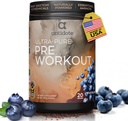 Antidote Clean Pre-Workout Powder - Natural Energy & Focus Booster with Beetroot, Creatine " Beta-Alanine - No Artificial Additives - Vegan, Keto-Friendly Supplement - Wild Blueberry - 20 Servings