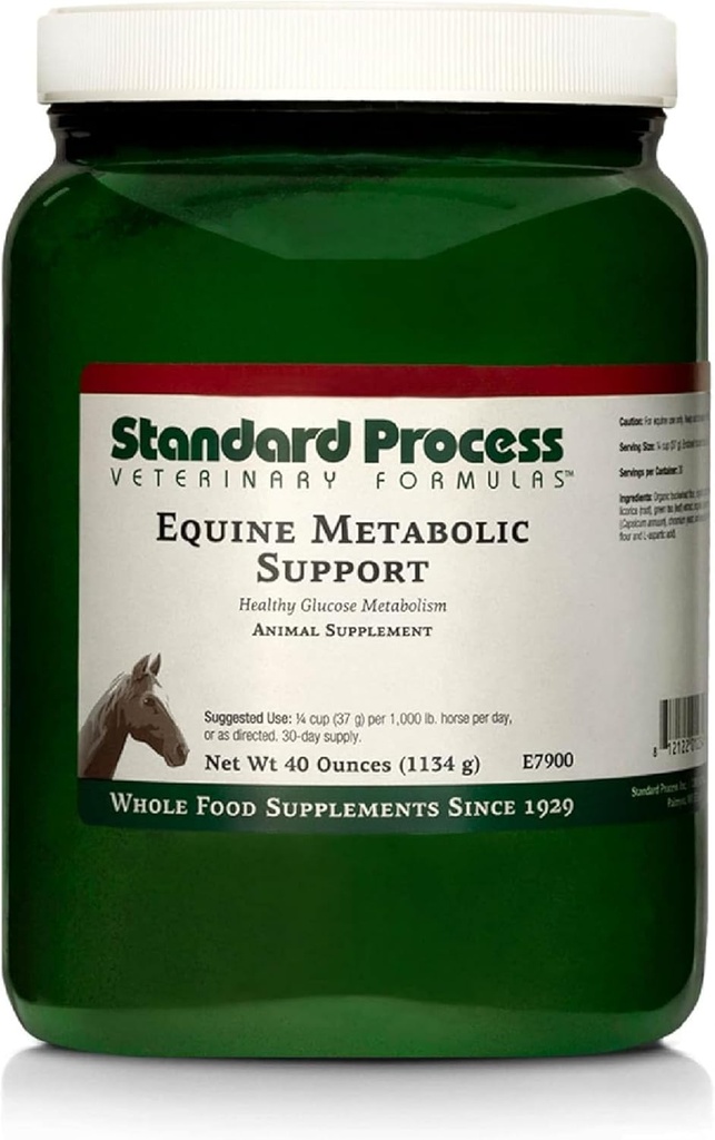 [BRSWIHD6AENQIEI5] Standard Process Inc. Apoyo Metabólico Equino - Suplemento de Caballo Alimentario completo con Té Verde Extracto de Cayena - Suplemento de Caballo Polvo - 1134 g