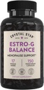 Crystal Star Estro G Balance Suplemento (150 cápsulas) – Herbal Menopause Support with Black Cohosh, Rehmannia, Damiana & Licorice – Vegetarian " Non-GMO