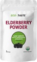 ECO-TASTE Elderberry Juice Powder, apoya el sistema de inmunológico saludable, no GMO y Vegan Friendly, 170g