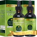 Go Nutrients Intestinal Edge + Liquid Drops Supplement Chlorophyll - Effective Detox, Cleanse & Energy Combo TEN No GMO’s Silencio No Preservatives