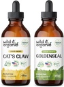 Wild & Organic Claw Tincture 4 fl oz & Goldenseal Tincture 4 fl oz