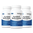Fairhaven Health 3 Month Supply FertilAid for Men Prenatal Male Fertility Supplement ← Conteo y Motilidad Soporte Pre Concepción para Él ← Apoyo a la Fertilidad Incluye, Zinc y Folate