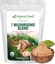 Z Natural Foods Organic 7 Sagrados Mushroom Blend - Mushroom Powder for Immune Health - Lion's Mane, Cordyceps, Chaga, Red Reishi, Shiitake, Maitake & Turkey Tail Extract for Coffee, Smoothies, 1 lb