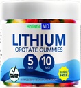Lithium Orotate 5mg 10mg Silencio para Hombre Mujeres Niños Silencio Lithium Orotate clínicamente estudiado Chelated High Biovalable  3 Sabores Azúcar Gummies Vegan libres 60 ct