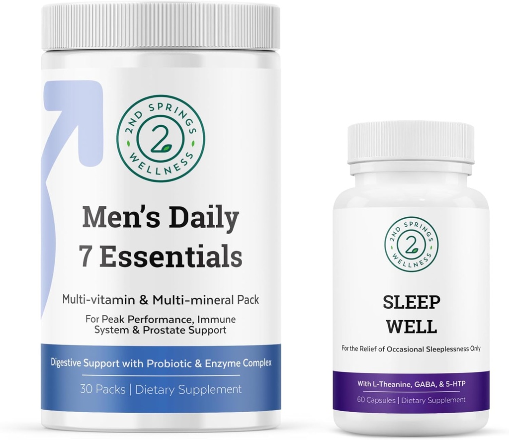 Hombres Daily 7 Esenciales & Sleep Complex Bundle