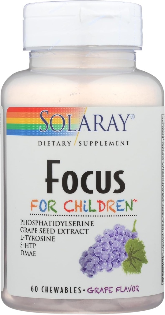 SOLARAY Focus for Children Supplements tención 60 Conde