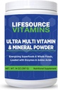 LifeSource Vitamins Ultra Multi Vitamina & Mineral Powder - Whole Food Based - 30 Day Supply
