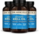 Dr. Mercola Antártico Krill Oil Doble Fuerza - 2.000 mg - Suplemento Omega-3 con EPA & DHA - Apoya Cerebro, Corazón, Salud Conjunta & Inmunitaria - GMO-Free - 270 cápsulas (90 servidumbres)