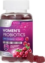 Probióticos para Mujeres Gummies con Arándano - 6 Strains Premium para PH Balance, Salud Digestiva, Vaginal & Immune Support, 3 Billones CFU, Maniquí Probiótico Femenino para Salud Femenina - 60 Gummies