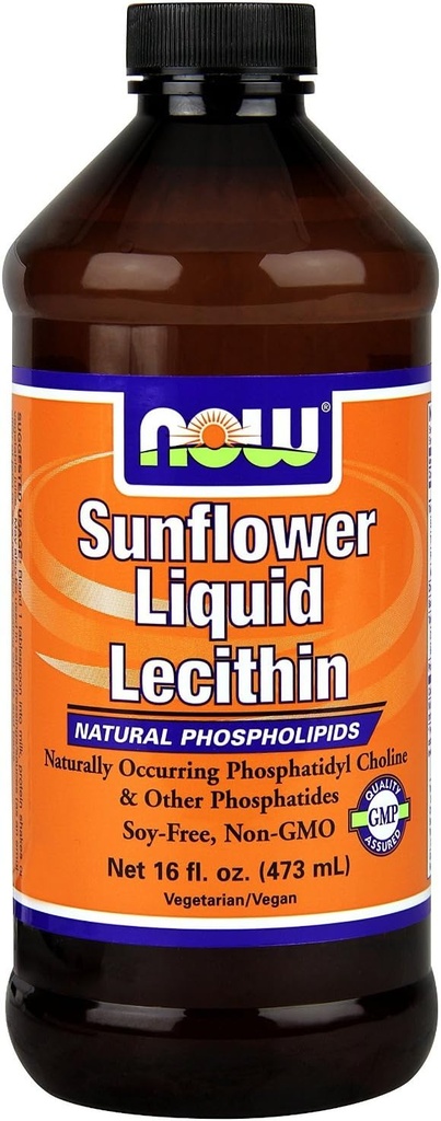Ahora Foods Sunflower Liquid Lecithin, 16oz- 4 Pack by Now Foods