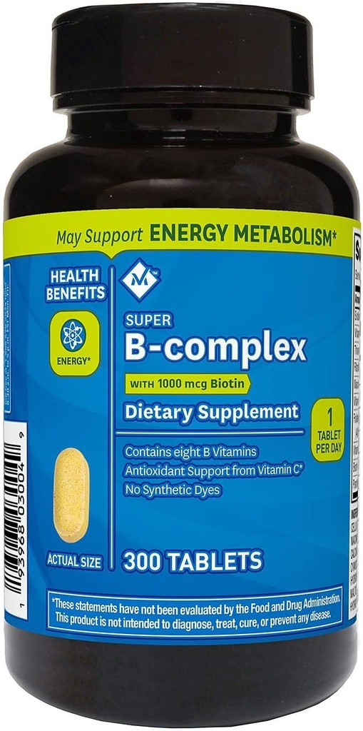 Suplemento dietético del Super B-Complex de Ayestar Member (300 Count)