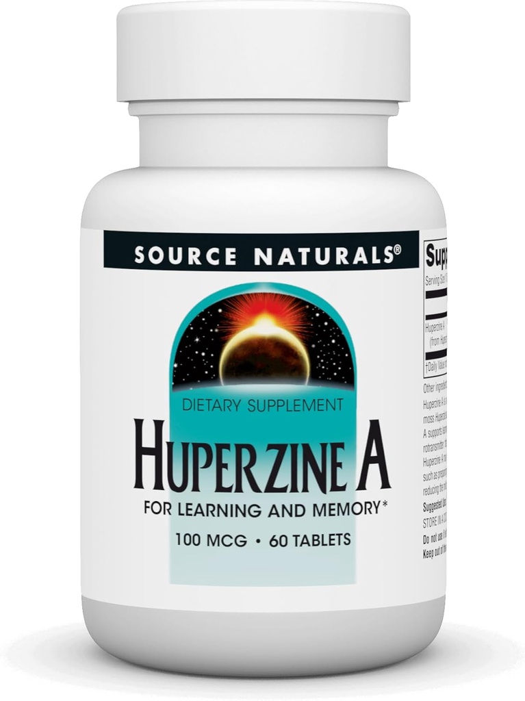 Fuente Naturales Huperzine A for Learning & Memory* - 100 mcg, 60 Tablets