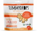 USDA Organic Natural Ginger Tummydrops, Gluten Free & Vegan, 33 Individualmente Wrapped Drops in a Resealable Bag