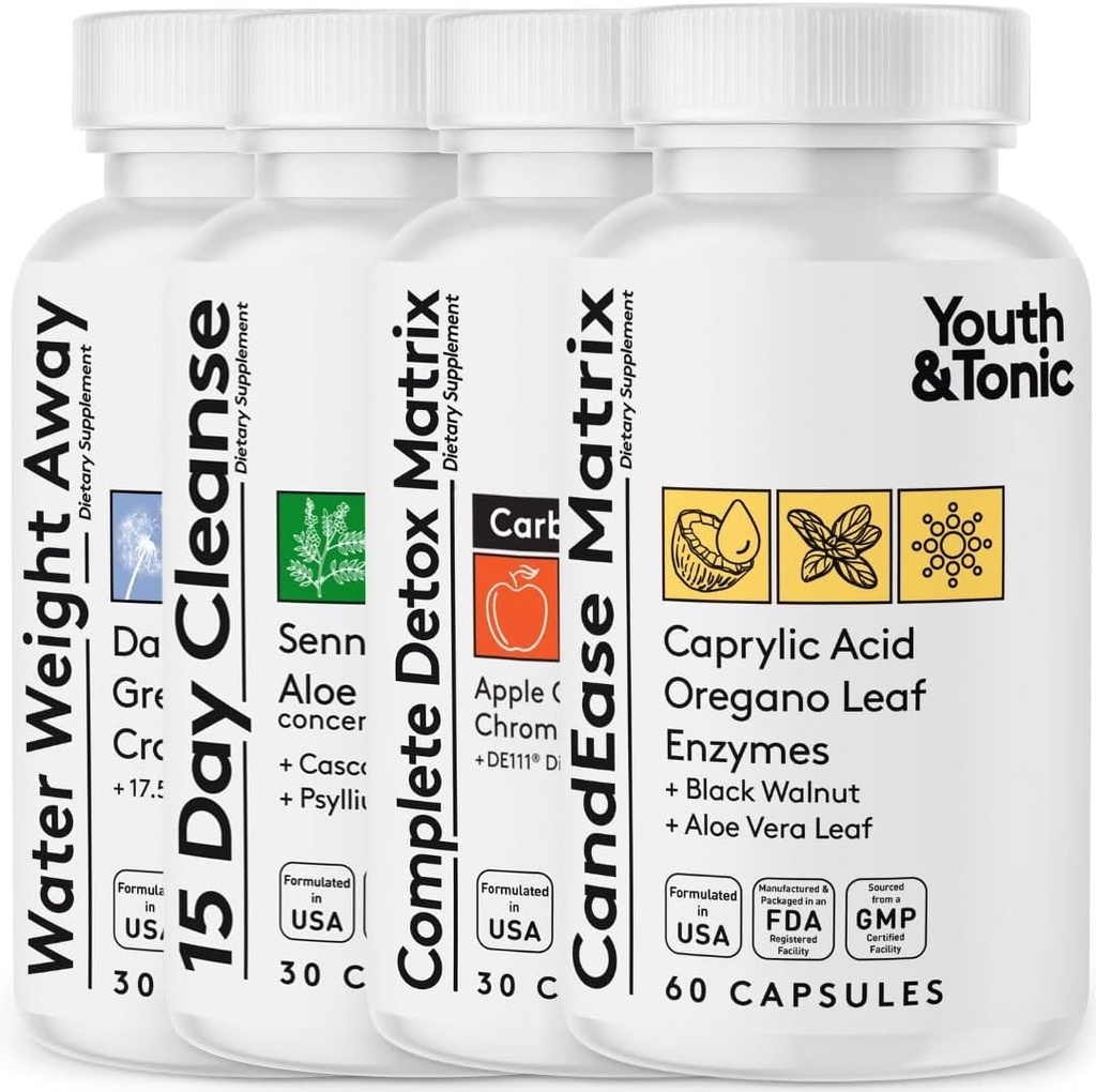 Youth ' Tonic Detox corporal completo para limpiar, normal nivel de acidez y desintoxicación de agua – 150 pastillas